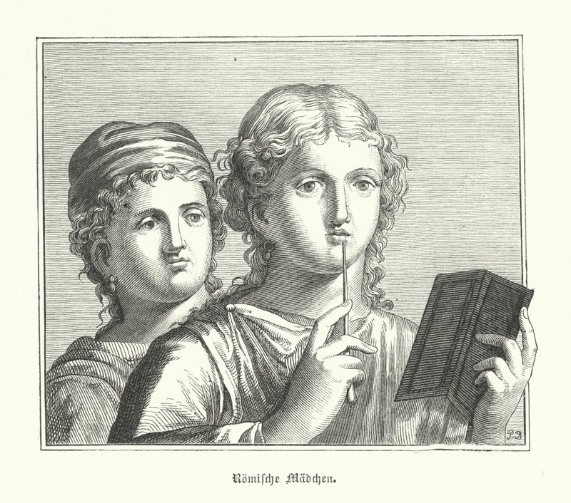 Roman girls by German School