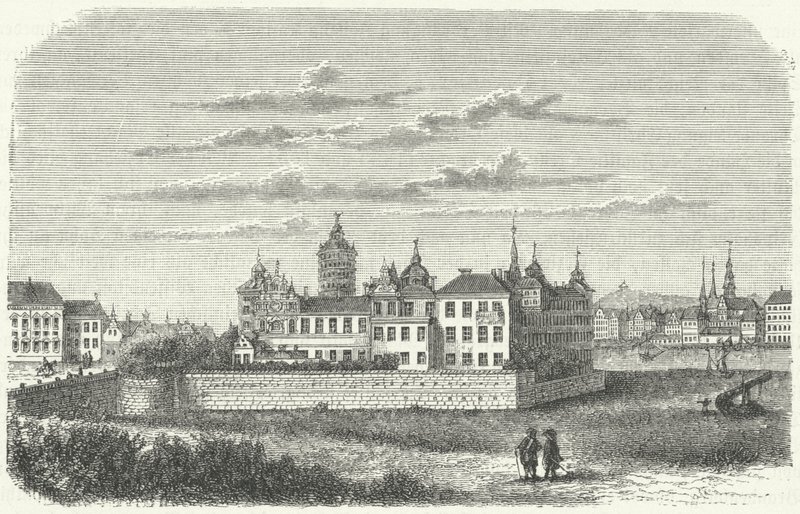 Royal palace in Stockholm in the 17th Century by German School