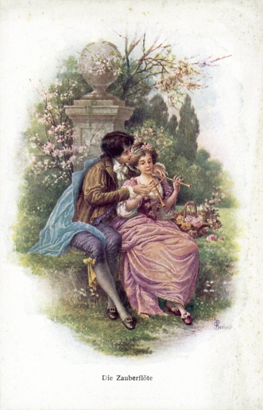 Scene from The Magic Flute by German School