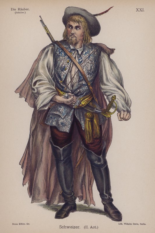Schweizer, from The Robbers by Friedrich Schiller by German School