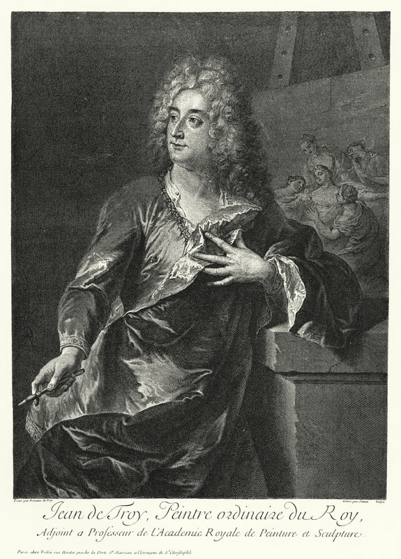 Self-portrait of French artist Jean Francois de Troy by German School