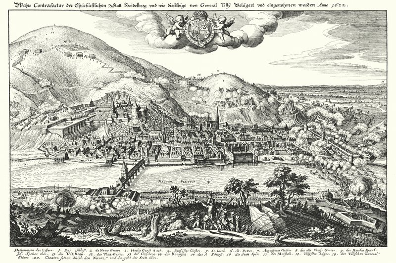 Siege of Heidelberg by the Count of Tilly by German School