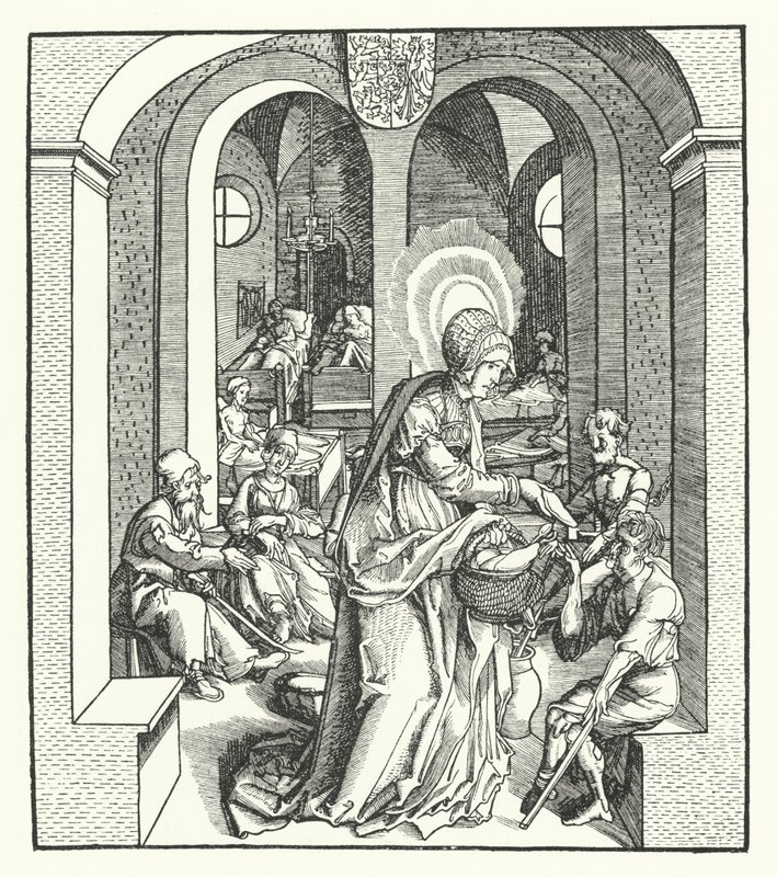 St Hedwig of Silesia, Duchess of Poland by German School