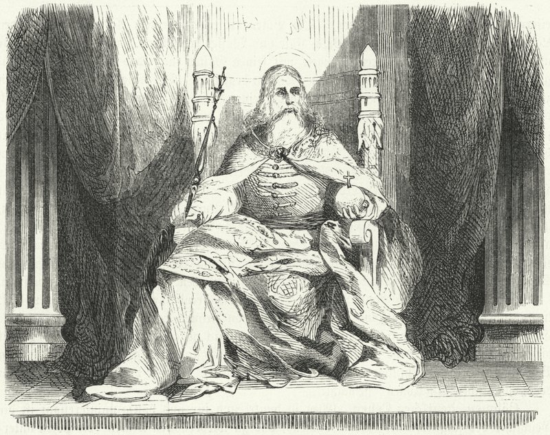 Stephen I, King of Hungary by German School