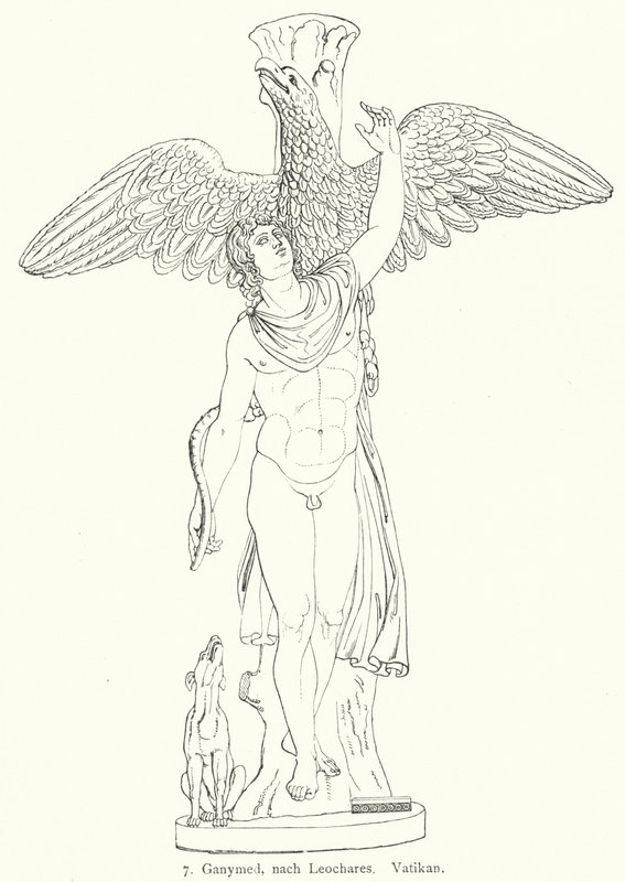 The Abduction of Ganymede, After a Sculpture by the Ancient Greek Sculptor Leochares by German School