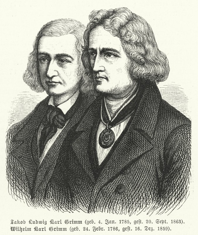 The Brothers Grimm, German Authors and Collectors of Folklore by German School