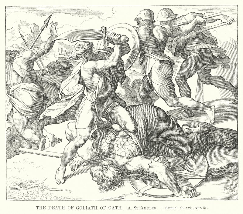 The Death of Goliath of Gath by German School
