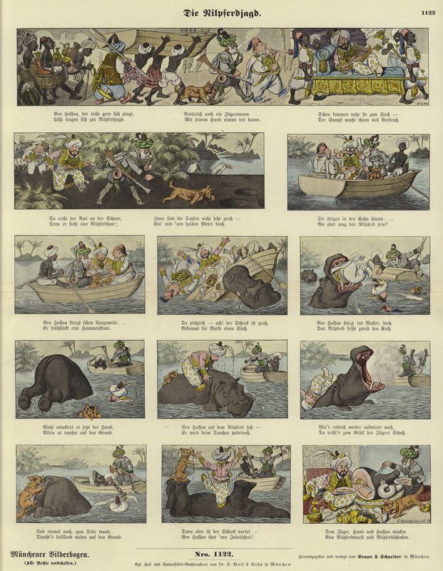The Hippopotamus Hunt by German School