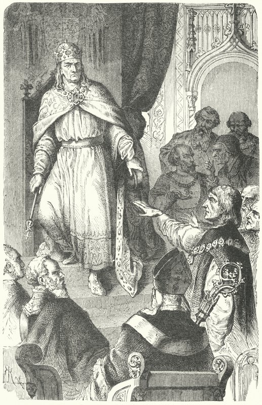 The Holy Roman Emperor Charles IV Issues the Golden Bull of 1356 by German School