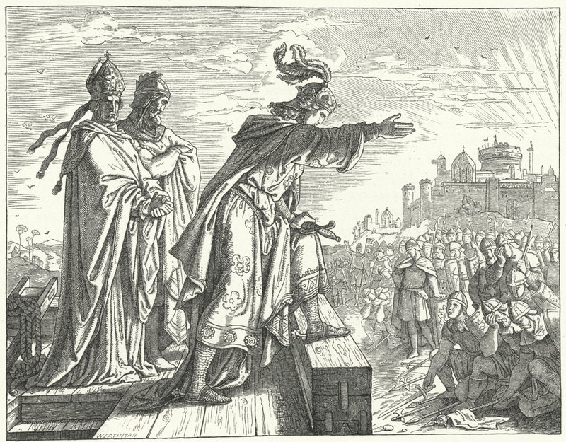 The Holy Roman Emperor Otto III Accusing the Romans of Disloyalty by German School