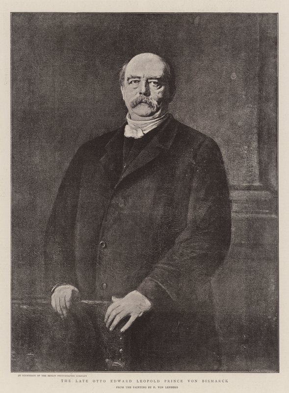 The Late Otto Edward Leopold Prince von Bismarck by German School