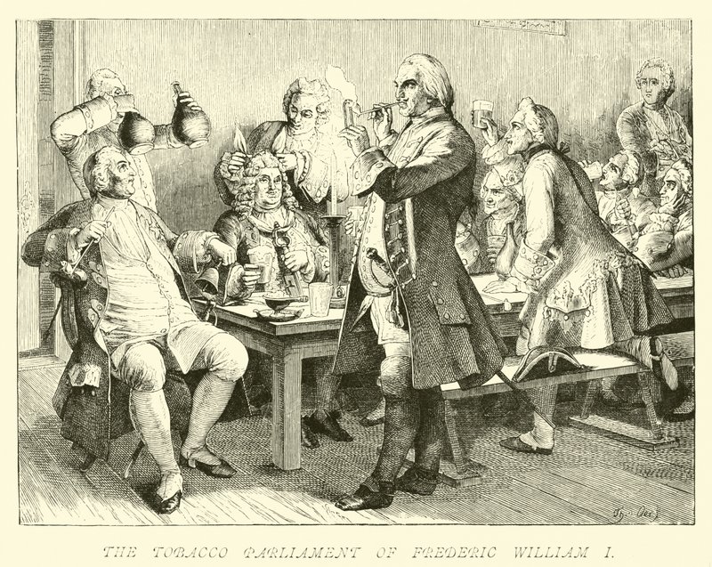The Tobacco Parliament of Frederick William I by German School