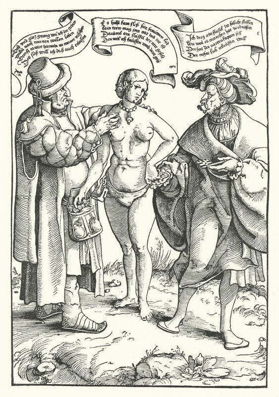 The Unequal Lovers by German School