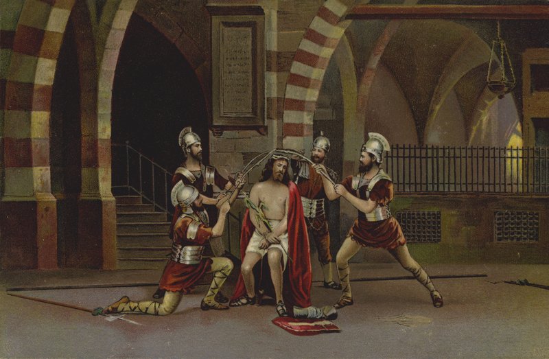 The crown of thorns by German School