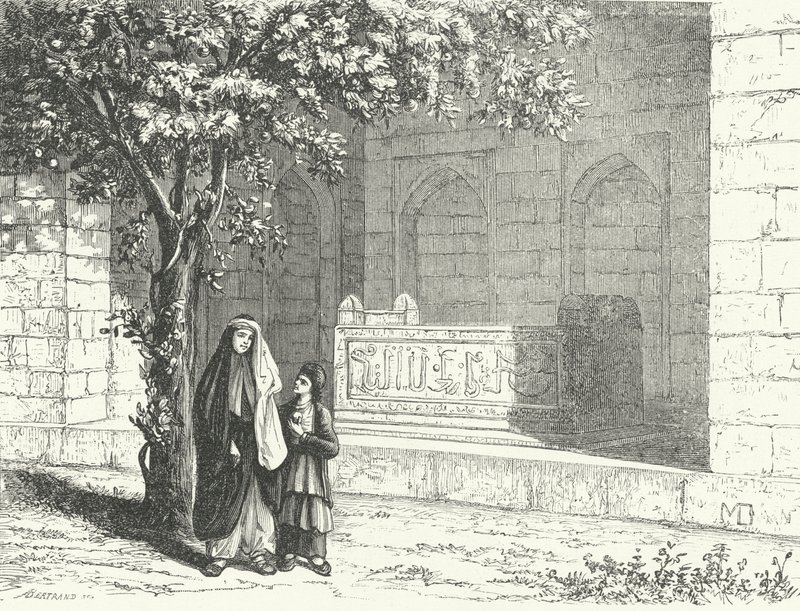 Tomb of the Persian poet Saadi in the Iranian city of Shiraz by German School
