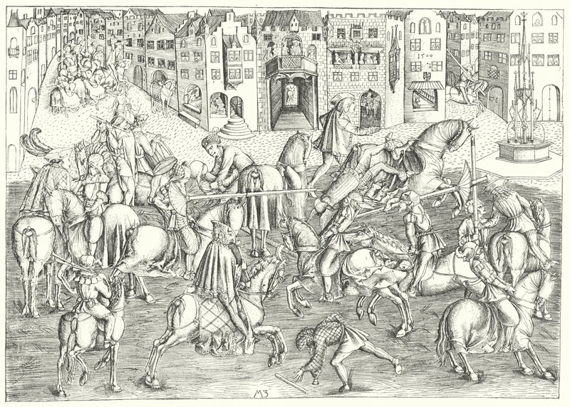 Tournament in Munich During the Reign of Albert IV, Duke of Bavaria by German School