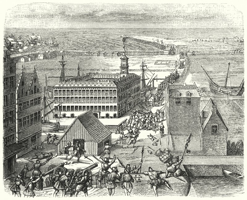 Trading post of the Hanseatic League in Antwerp by German School