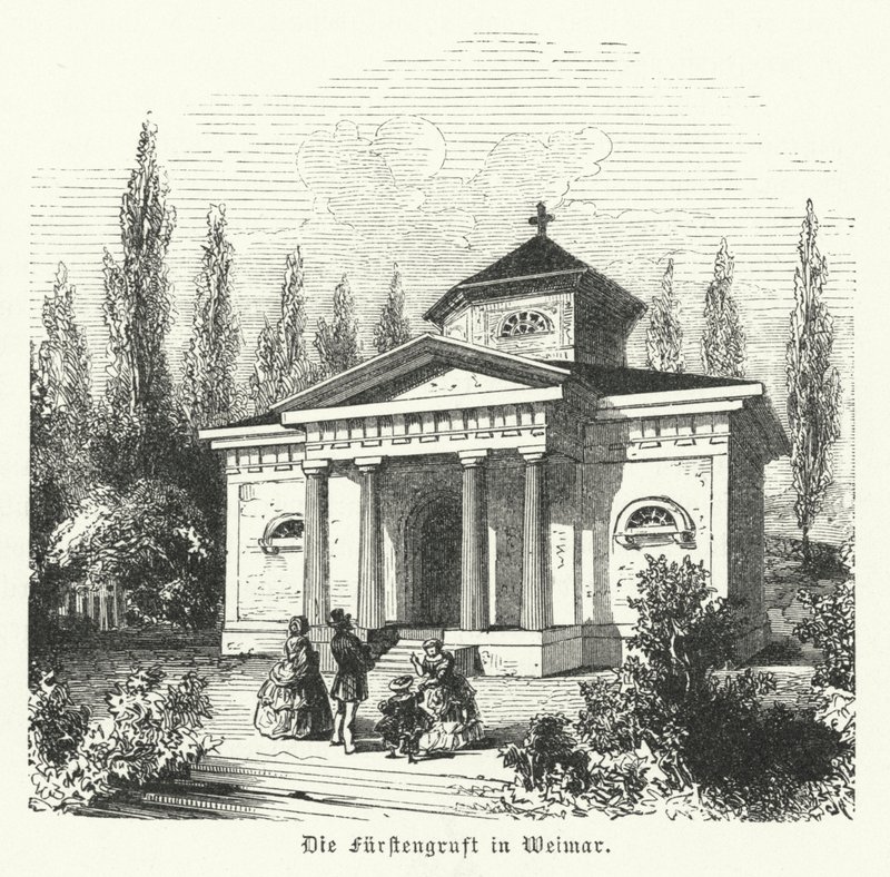 Weimarer Fuerstengruft, Burial Chapel of the Dukes of Saxe-Weimar-Eisenach and Site of the Tombs of German Authors Johann Wolfgang Goethe and Friedrich Schiller by German School