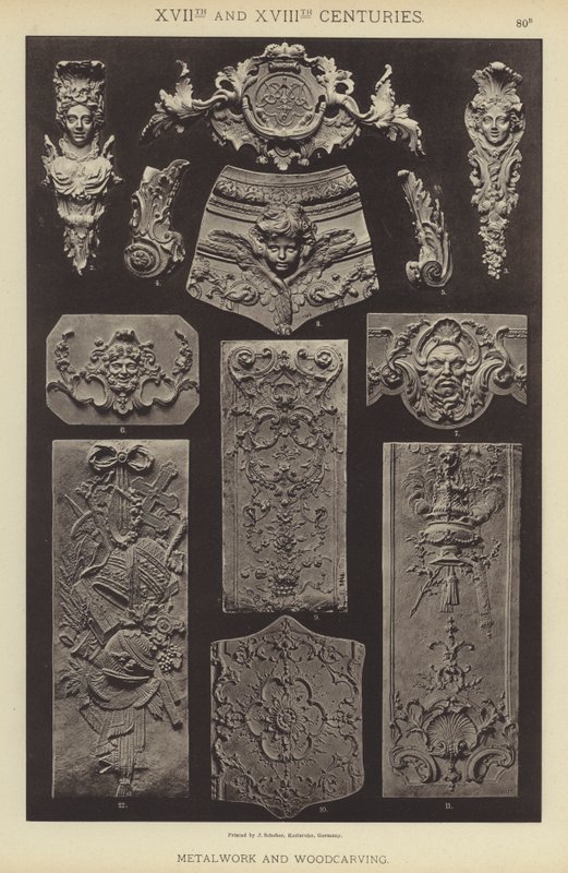 17th and 18th Centuries, Metalwork and Woodcarving by German School
