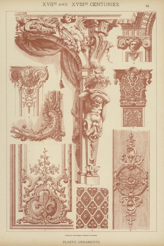 17th and 18th Centuries, Plastic Ornaments by German School