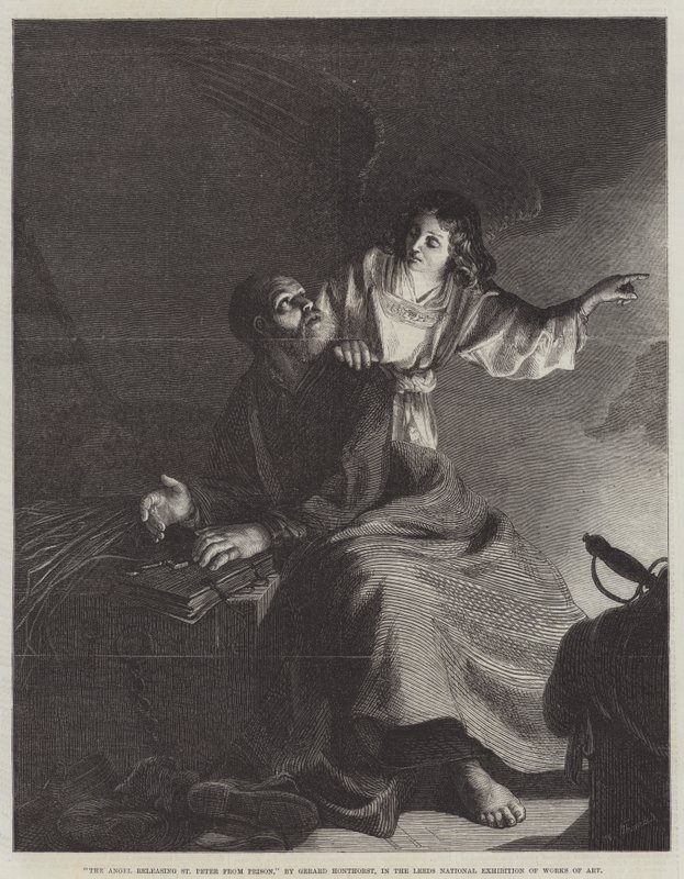 The Angel, Releasing St Peter from Prison by Gerrit van Honthorst
