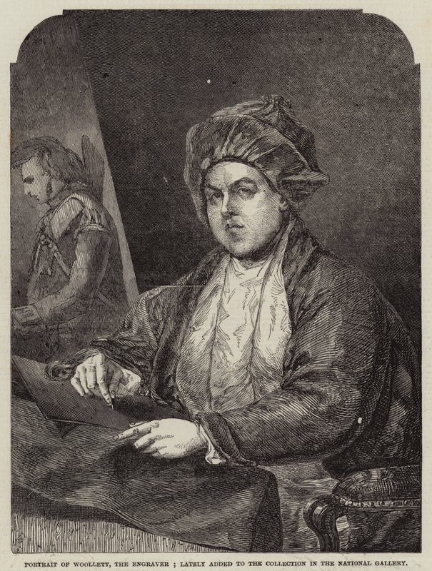 Portrait of Woollett, the Engraver by Gilbert Stuart