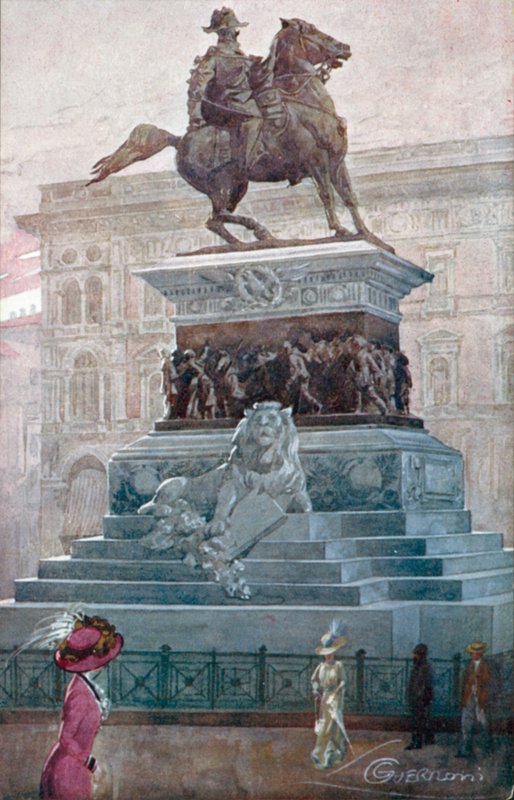 Milan: Monument to Vittorio Emanuele II by Giovanni Guerzoni