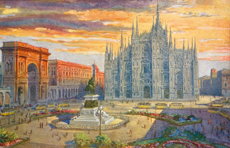 Milan: Piazza del Duomo by Giovanni Guerzoni