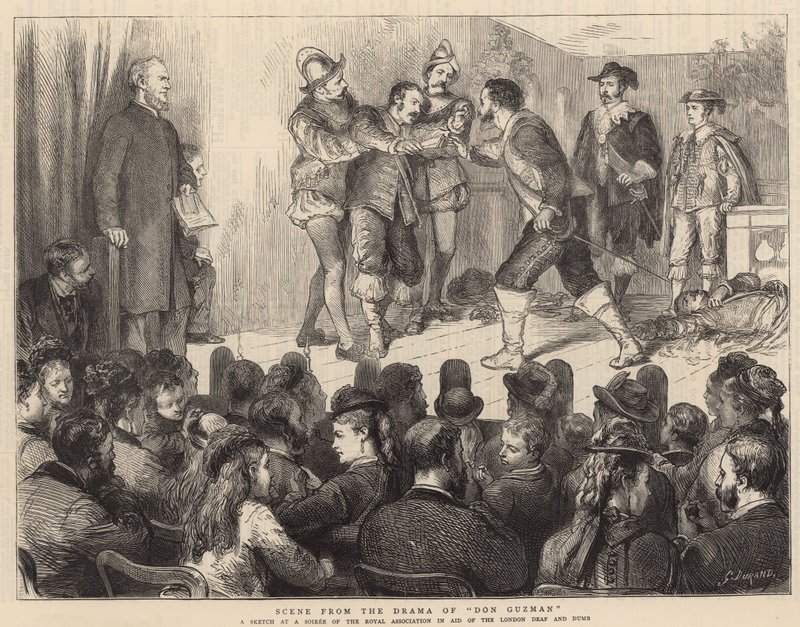Scene from the Drama of Don Guzman by Godefroy Durand