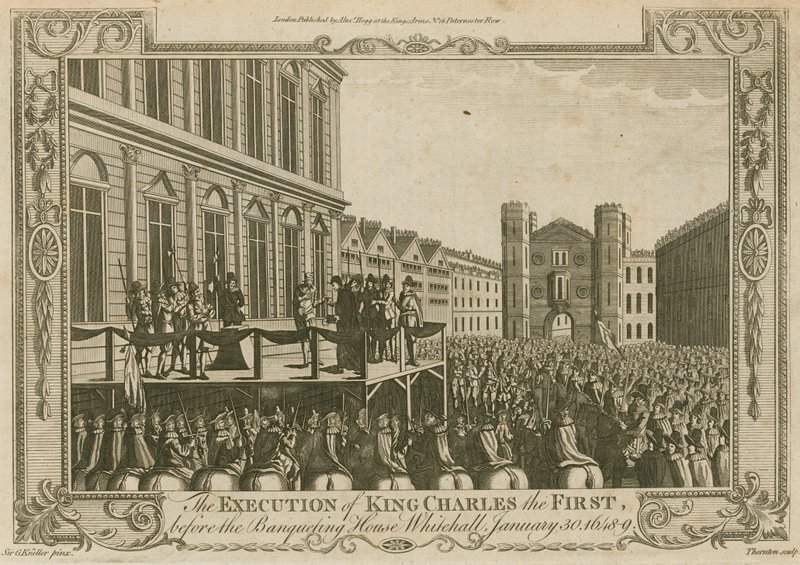 The execution of King Charles I before the Banqueting House, Whitehall, 30 January 1649 by Godfrey Kneller
