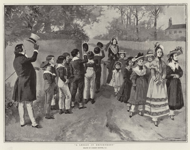 A Lesson in Deportment by Gordon Frederick Browne
