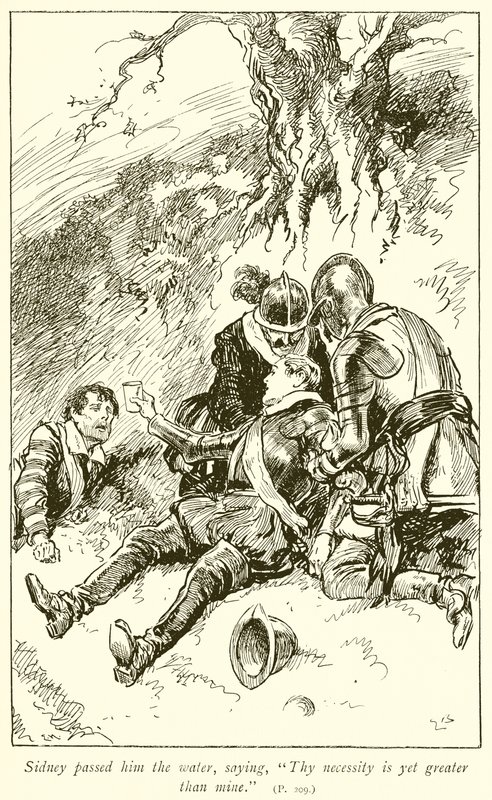 Death of Sir Philip Sidney by Gordon Frederick Browne