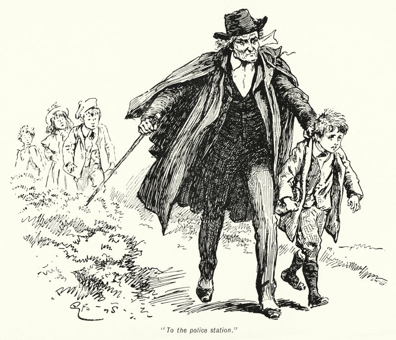 Illustration for The Story of the Treasure Seekers by E Nesbit by Gordon Frederick Browne