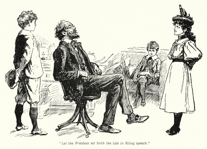 Illustration for The Story of the Treasure Seekers by E Nesbit by Gordon Frederick Browne