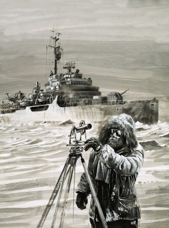 A Member of the British Antarctic Survey Team at Work by Graham Coton
