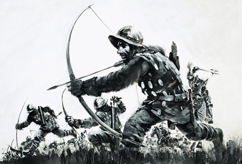 Bowmen at the Battle of Bannockburn by Graham Coton