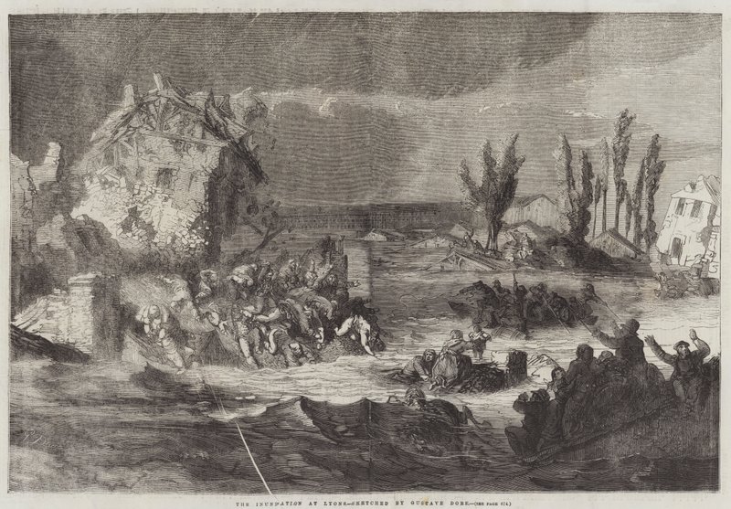 The Inundation at Lyons by Gustave Dore