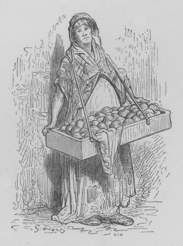 The Orange Seller by Gustave after Dore