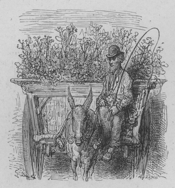 The Traveling Florist by Gustave after Dore
