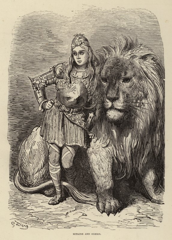 Mitaine and Oghris by Gustave after Dore