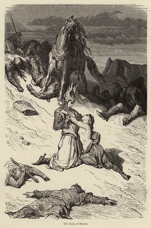 The Death of Mitaine by Gustave after Dore