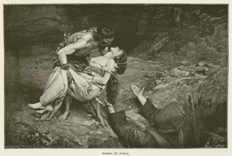 Burial of Atala by Gustave Claude Etienne Courtois