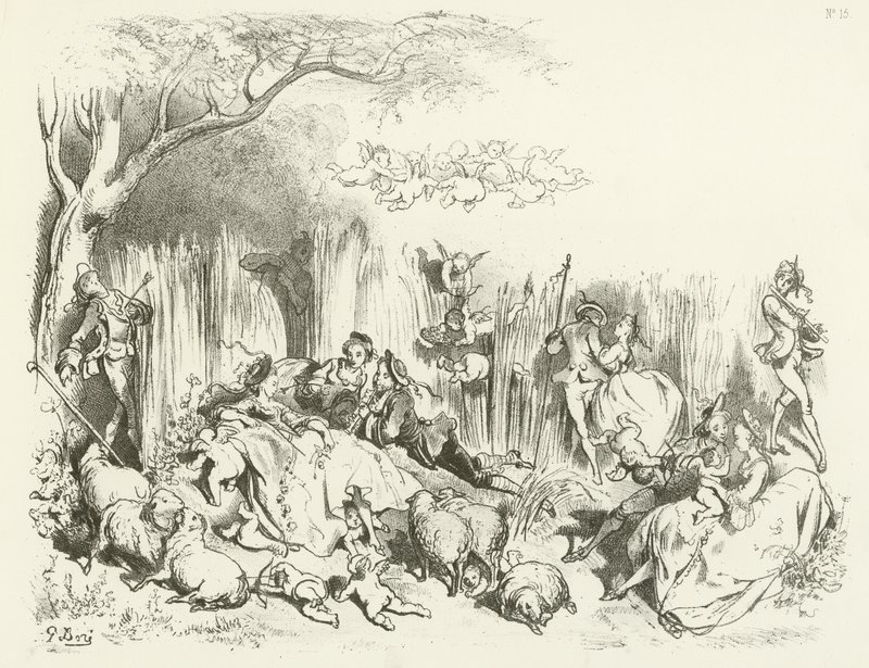 A Pastoral under Louis XV by Gustave Dore