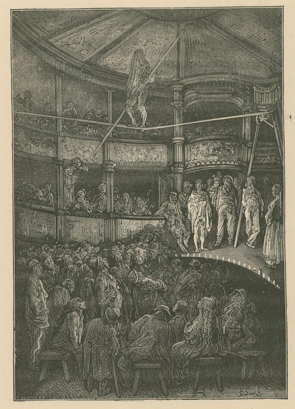 Blondin at Shoreditch, London by Gustave Dore
