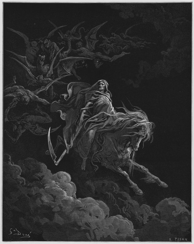 Gustave Dore Bible: The vision of death by Gustave Dore