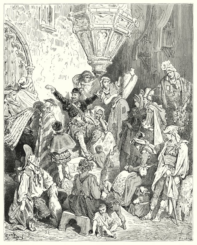 There was not that country upon the face of the earth which he had not seen, nor battle which he had not been engaged in by Gustave Dore