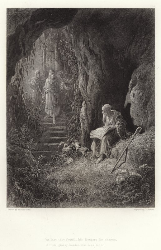 Illustration for Vivien by Alfred Tennyson by Gustave Dore