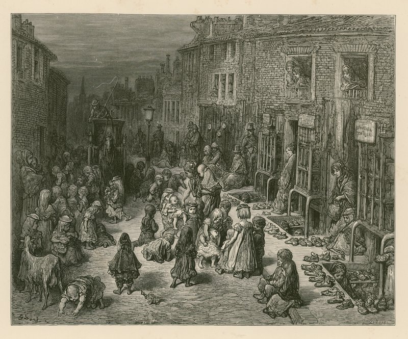 Seven Dials, London by Gustave Dore