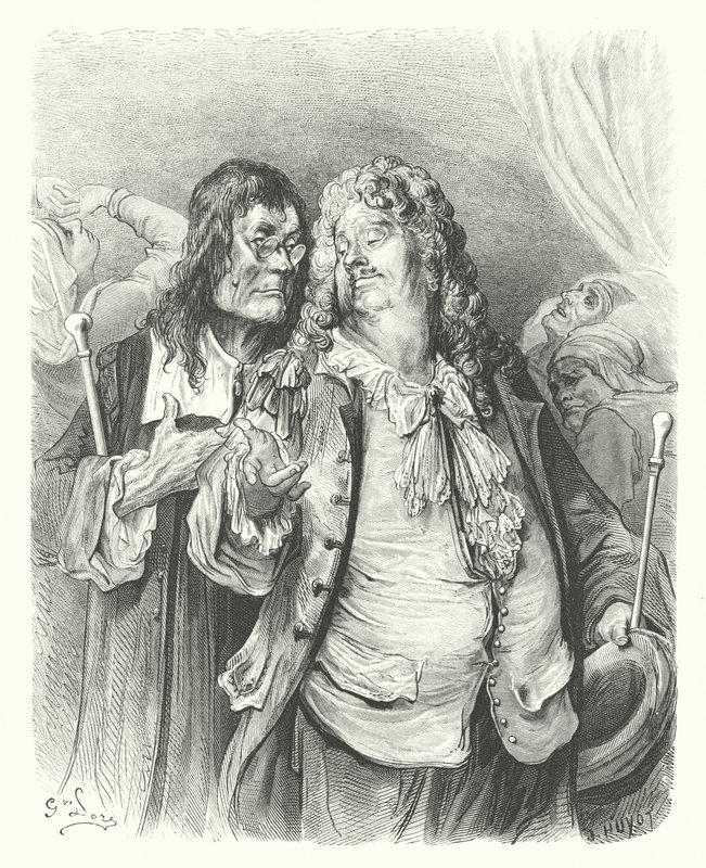 The Fables of La Fontaine: The Doctors by Gustave Dore
