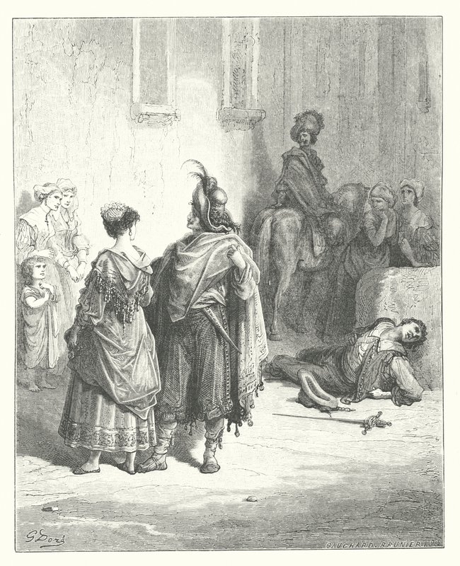 The Fables of La Fontaine: The Two Fowls by Gustave Dore
